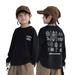 Ajziojiro Little Boys Long Sleeve T-Shirts Toddler to Big Kids Spring Fall Pullover Tees Cartoon Printed Base Shirt Sweatshirt for 1-10 Years