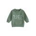 Toddler Baby Boys Christmas Sweatshirts Long Sleeve Portrait Green Monster Print Pullover Crew Neck Tops