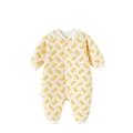 Jacenvly Christmas Romper Baby Clearance Comfort Warmth Baby Romper Winter Leisure Fashion Jumpsuit Three-Layer Quilted Hoodie Winter Cold-Proof Outdoor Clothing for One to Three Years Old Yellow
