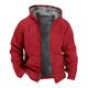Tuphregyow Wool Men s Long Sleeve Warm Coat - Stay Toasty with our Full Zipper Heavyweight Fleece Hoodie Long Sleeve Solid Color Red XL