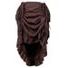 Toddler Fashion Dresses Big Youth Soild Gothic Ruffled Drawstring Layered Tulle Tutu Costome Plus Size Skirt Wrap Fashion Playwear Dres Coffee XXXL