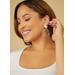 Plus Size Silver Tone Clip On Hoop Earrings