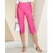 Blair Women's Slimtacular® Pull-On Capris - Pink - L - Misses