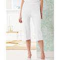 Blair Women's Slimtacular® Pull-On Capris - White - M - Misses