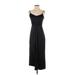 Express Casual Dress - Party V Neck Sleeveless: Black Solid Dresses - Women's Size X-Small