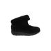 FitFlop Ankle Boots: Black Print Shoes - Women's Size 37 - Round Toe