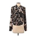 H&M Jacket: Short Black Floral Jackets & Outerwear - Women's Size 4