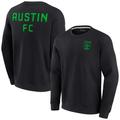 Unisex Fanatics Signature Black Austin FC Superweiches Pullover-Crew-Sweatshirt