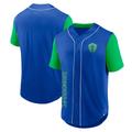 Blaues Seattle Sounders FC Balance Fashion-Baseballtrikot mit Fanatics-Logo für Herren