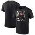 Schwarzes San Francisco 49ers 2023 NFC Champions-T-Shirt mit Fanatics-Logo für Herren