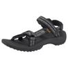 Sandale TEVA "Terra Fi Lite", Gr. 36, grau (schwarz), Textil, gemustert, sportlich, Schuhe Outdoorsandale Riemchensandale Sandale, mit Klettverschluss