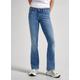 Slim-fit-Jeans PEPE JEANS "Jeans SLIM FIT FLARE LW" Gr. 29, Länge 30, blau (light used) Damen Jeans Röhrenjeans