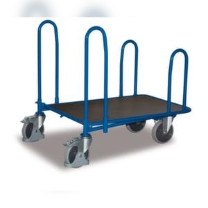 VARIOfit Langgut-Raumsparwagen, Tragl. 500kg, Ladefl. LxB 1030x545mm, Holzplatte, 4 Bügel Image