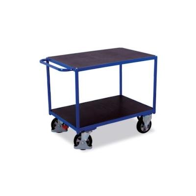 VARIOfit Tischwagen, Tragl. 1000kg, 2 Etage(n), Ladefl. LxB 1595x800mm, Siebdruckböden