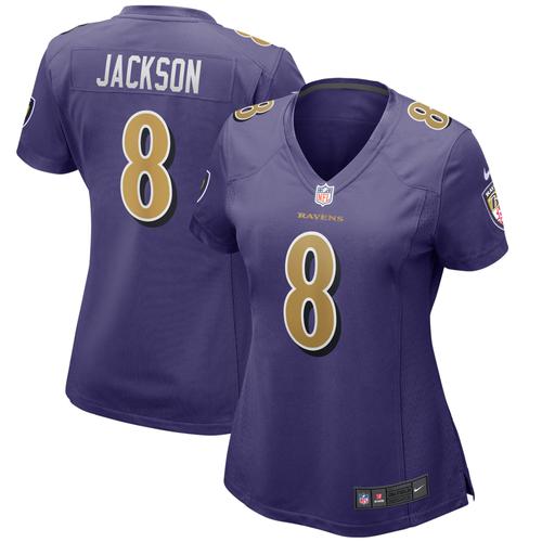 Nike Lamar Jackson Lila Baltimore Ravens Alternate Game Player-Trikot für Damen