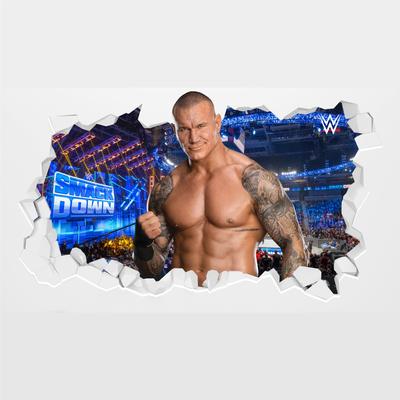 WWE Randy Orton Broken Wandaufkleber – 90 cm Breite x 50 cm Höhe Image