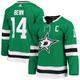 Men's adidas Jamie Benn Kelly Green Dallas Stars Home Captain Patch Primegreen Authentic Pro Player Jersey