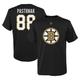 T-shirt noir avec nom et numéro des Bruins de Boston pour jeune David Pastrnak