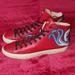 Gucci Shoes | Gucci Ace High-Top Dragon Leather Shoes Size 7.5 Men/9 Women | Color: Blue/Red | Size: 9