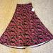 Lularoe Skirts | Lularoe Pink/Black Floral Maxi Skirt Nwt | Color: Black/Pink | Size: Xl