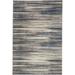 Furie Stripe Area Rug by Mohawk Home in Grey Dark Blue (Size 2' X 2'11")