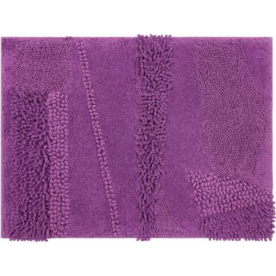 Wide Width Composition Bath Rug by Mohawk Home in Fiesta Violet (Size 27