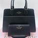 Kate Spade Bags | Kate Spade Madison Saffiano Leather Medium Satchel Bag & Slim Bifold Wallet | Color: Black/Gold | Size: Os