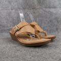 Giani Bernini Shoes | Giani Bernini Shoes Womens 7 Sandals Fashion Comfort Wedge Slip On Casual Brown | Color: Brown | Size: 7