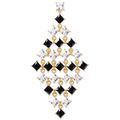 Kate Spade Jewelry | Kate Spade Ny Gold-Tone Crystal Kaleidoscope Statement Earrings Neutral | Color: Black/Gold | Size: Os