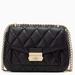 Kate Spade Bags | Kate Spade Carey Small Quilted Flap Shoulder Bag Black | Color: Black/Gold | Size: Small