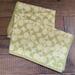 Coach Accessories | Coach Scarf Womens Square 21 Inch Logo Olive Green Classic Silk Blend | Color: Green | Size: Os