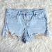 American Eagle Outfitters Shorts | Ae Ne(X)T Level High-Waisted Plus Size Denim Short Short Size 14 Floral Pockets | Color: Blue | Size: 14