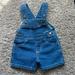 Carhartt One Pieces | Carhartt Baby Ruffle Denim Overalls Size 6 Months | Color: Blue | Size: 6 Months