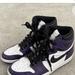 Nike Shoes | Black And Purple Nike Jordans | Color: Black/Purple | Size: 8.5