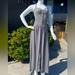 Free People Dresses | B&W Striped Open Back Halter Maxi Dress | Color: Black/White | Size: L