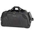 Lightweight Medium Holdall with Wheels - Weekend Roller Bag by Pierre Cardin | Durable Stress Tested Skate Wheels | Carry, Grab, Pull or Drag Trolley Handle | 78L Capacity CL769 (Medium Grey 26")