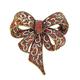 Brooches Black Color Rhinestone Bow Brooches for Women Large Bowknot Brooch Pin Vintage Fashion Jewelry Spring Accessories Jewelry Gift (Size : Champange) (A Champange)