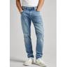"Tapered-fit-Jeans PEPE JEANS ""TAPERED JEANS"" Gr. 32, Länge 32, blau (light used mn5) Herren Jeans Tapered-Jeans"