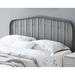 Camberly Arched Twin Size Grey Metal Headboard