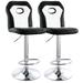 Elama 2 Piece Faux Leather Adjustable Bar Stool - 2 Piece Set