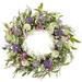 Wild Flower and Berry Spring Wreath - 28" - Purple