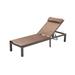 VredHom Outdoor Aluminum Adjustable Chaise Lounge with Headrest and Wheels - 75.98" L x 24.02" W x 43.7" H