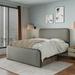 Modern King Size Platform Bed with Headboard,Upholstered Bed with Under Bed Storage, Heavy Duty Metal Slats
