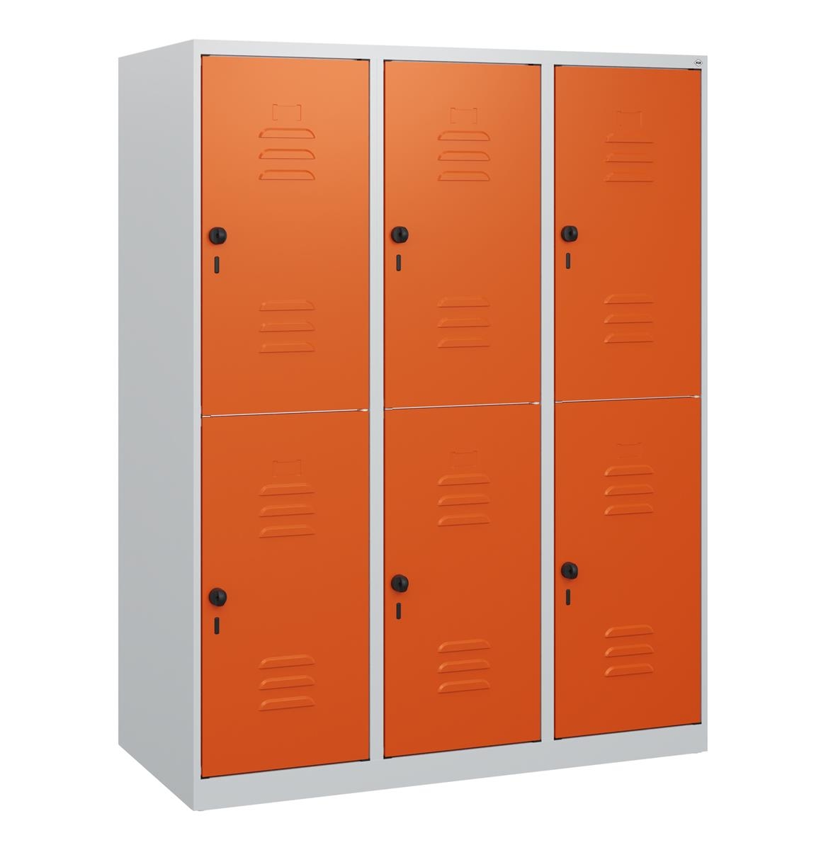 C+P Doppelstock-Spind Classic PLUS, 3 Abteile, 1530x1200x500mm, 7035/2004 Image