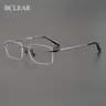 BCLEAR montature per occhiali senza montatura in titanio puro da uomo montature per occhiali da