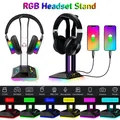 Nuovo supporto per cuffie da gioco RGB supporto per auricolari da tavolo appendiabiti Gamer cuffie