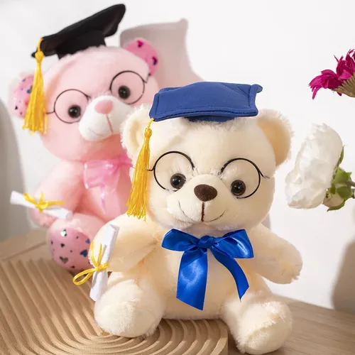 Abschluss bär Plüsch tier niedlichen Teddybär weiche Puppe Jungen Mädchen Studenten Abschluss