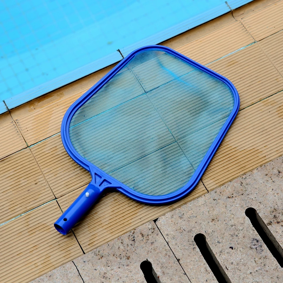 Leaf Rake Mesh Frame Net Skimmer Cleaner Swimming Pool Spa Tool Image