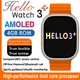 Original hallo uhr 3 plus ultra smartwatch amoled 4g rom nfc kompass bluetooth ruf uhr 49mm smart