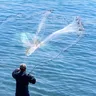 Rete da lancio a mano americana aggiornata rete da pesca a mosca facile da lanciare 8/15/30m di